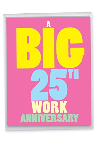 25th Work Anniversary Card - Jumbo Funny Congratulations Card