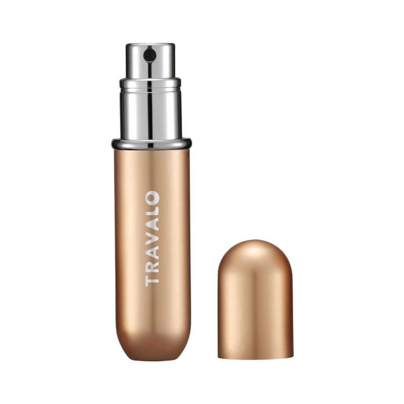 Travalo Gold Refillable Perfume Atomizer - Portable Mini Cologne Dispenser