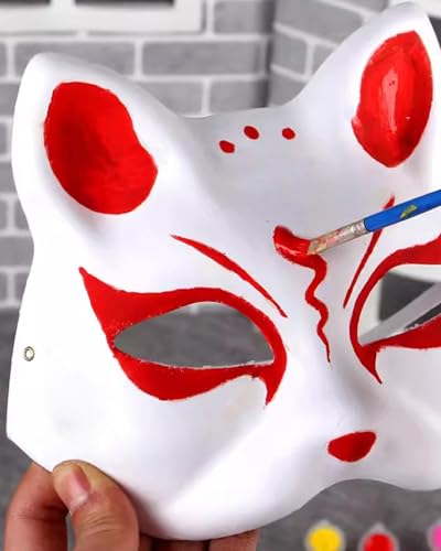 DIY White Paper Cat Masks for Cosplay & Masquerade Costume Props