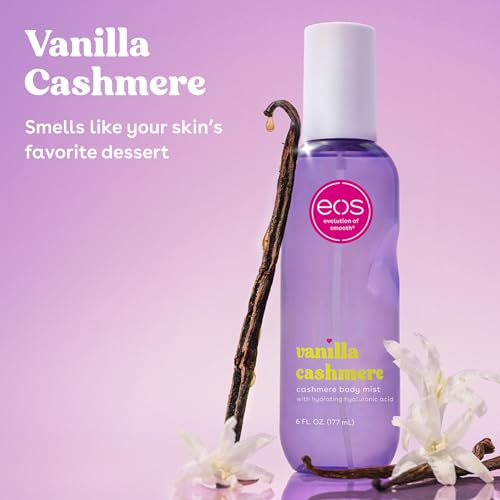 eos Vanilla Cashmere Body Mist - Hydrating Spray for Women, 6 fl oz