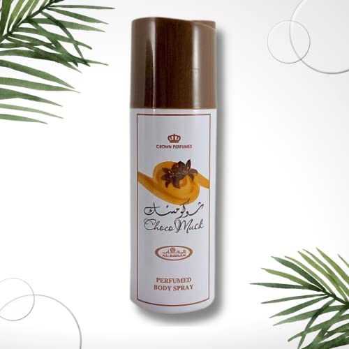 Al-Rehab Choco Musk Body Spray for Women - Long Lasting Vanilla & Chocolate