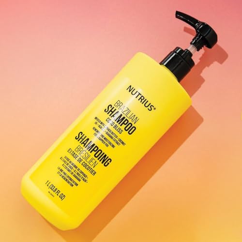 Nutrius Brazilian Shampoo, Coco Bliss Coconut Shampoo for Dry Hair,