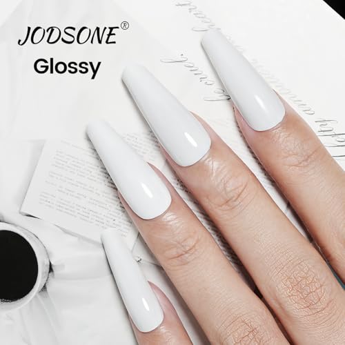 JODSONE White Gel Nail Polish - 18ml Soak Off UV Cure