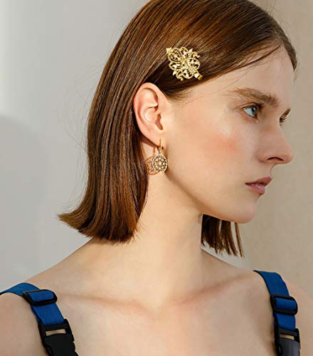 Gold Metal Alligator Hair Clips & Bobby Pins Set for Women & Girls - 30 Pack