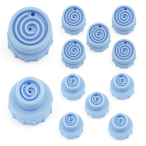 Elitzia 12Pcs Silicone Hydro Dermabrasion Tips Vortex for Face - Small & Large Set