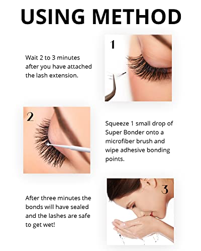 GOLLEEPRO Super Bonder for Eyelash Extensions - Professional Lash Sealant 15ml