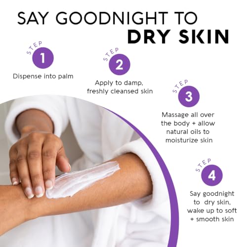 Nature's Beauty Lavender Chamomile Sleep Body Lotion 16oz - Moisturizer for Dry Skin, Shea & Jojoba Oils, Nighttime Relaxation