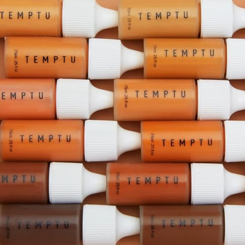 TEMPTU SilkSphere Airbrush Foundation 3.5N/W Buff - 4-in-1 Liquid Makeup, Medium to Full Coverage, Luminous Finish