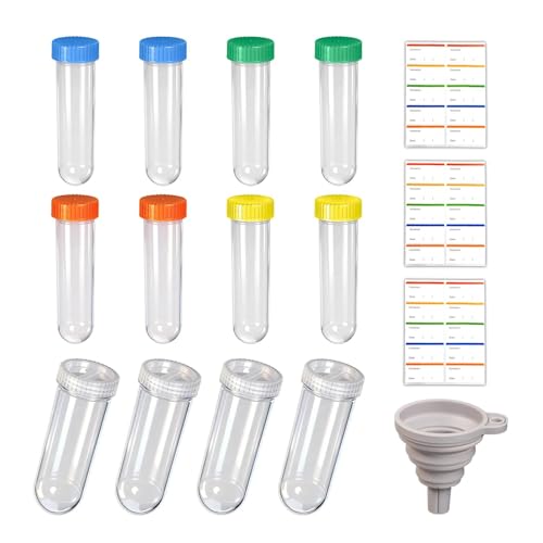 Undeuxall Reusable Protein Powder Travel Container Set with Leakproof Bottles