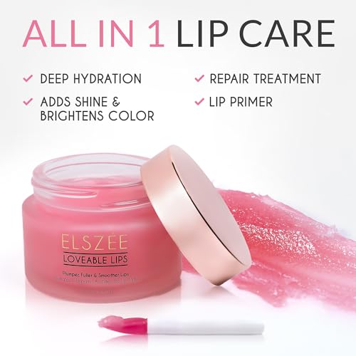ELSZÉE Lip Mask with Hyaluronic Acid – Hydrating, Plumping Overnight Treatment