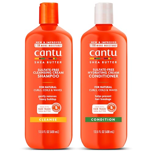 Cantu Shea Butter Shampoo & Conditioner Set for Natural Hair - 13.5 fl oz