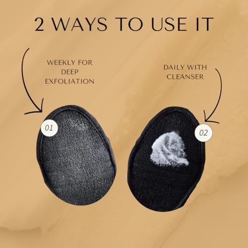 MS Exfoliating Facial Mitt - Deep Skin Scrubber for Smooth Complexion