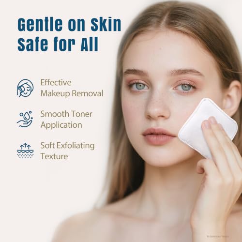Ourmed Life Large Cotton Pads - 3x3 Makeup Remover, 120 ct