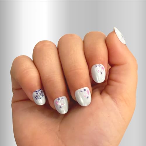 Olive & June Kids Pressies Press-On Nails - The Snack Force is Strong, Easy No-Glu Manicure for Tweens