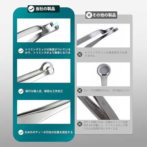 AUSOMTEK Manual Nose Hair Trimmer - Stainless Steel Painless Grooming Tool