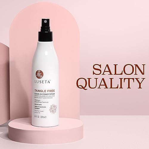Luseta Tangle-Free Leave-In Conditioner with Keratin & Argan Oil, 8.5oz