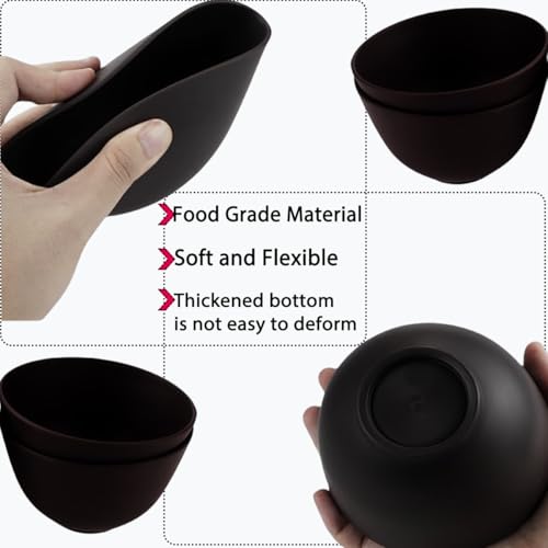 8-Pack Silicone Face Mask Mixing Bowls - Reusable Skincare Tool Set
