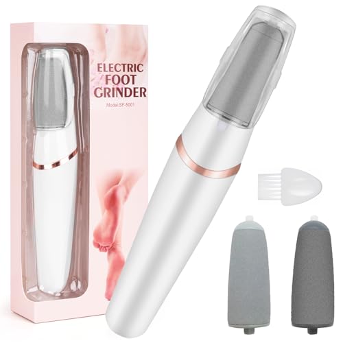 Electric Foot File & Callus Remover - Rechargeable Pedicure Tool