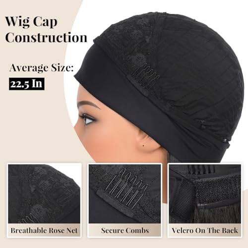 Ninroc 22in Black Headband Wig - Long & Body Wave, Synthetic, No Glue