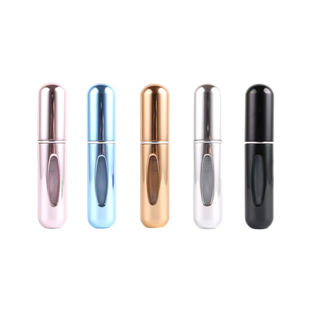 5pcs Mini Perfume Spray Bottle, Refillable Perfume Atomiser,Portable for Travel Holiday,Outdoor Activities and Business 5ML