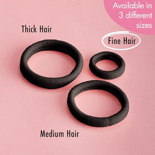 Goody ComfortFlex Ouchless Hair Elastics, Black, 12 Count