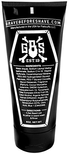 Grave Before Shave Beard Wash Shampoo with Argan Oil - 6oz Tube
