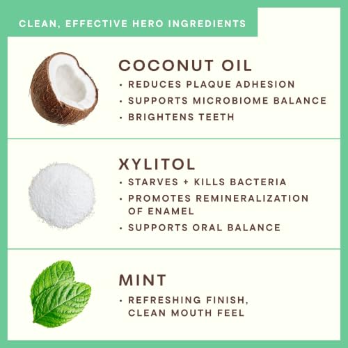 Doctor Ginger's Coconut Oil Toothpaste, Fluoride-Free & Xylitol, 4oz 2-Pack