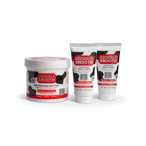 Udderly Smooth Hand Cream & Body Cream Set for Dry Skin
