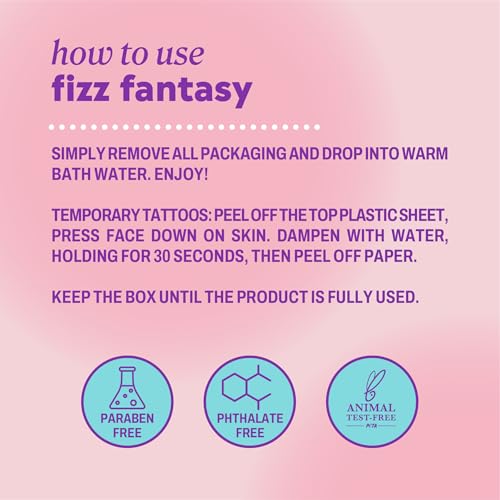Onyx Professional Fizz Fantasy Unicorn Bath Bombs with Surprise Toy - Cotton Candy Scent, 4 Pack