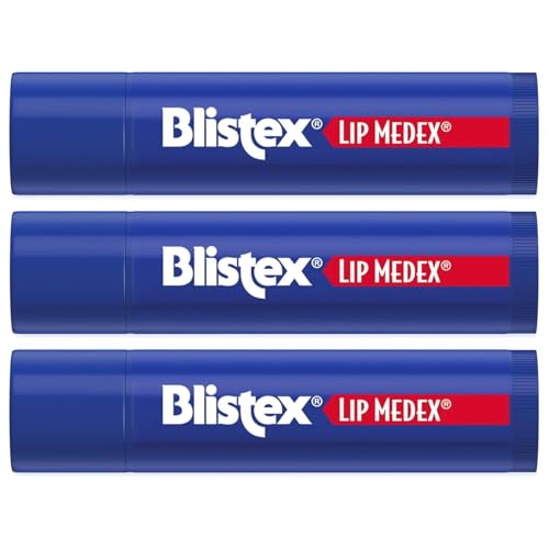 Blistex Lip Medex Stick 0.15 oz - Pack of 3, Hydrating Medicated Lip Balm with Cooling Relief