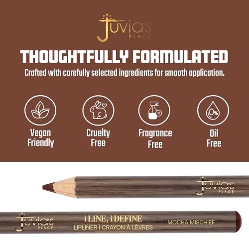 Juvia's Place Mocha Mischief Lip Liner - Long-Lasting Hydrating Formula
