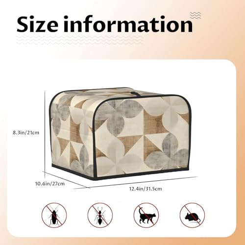 Boho 4-Slice Toaster Cover - Waterproof & Dustproof Kitchen Protector