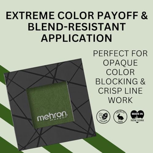 Mehron EDGE Green Water-Activated Face & Body Paint - Professional Makeup