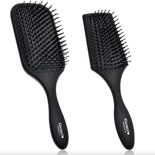 Giorgio Professional Paddle Hair Brush with Tourmaline Ion Bristles