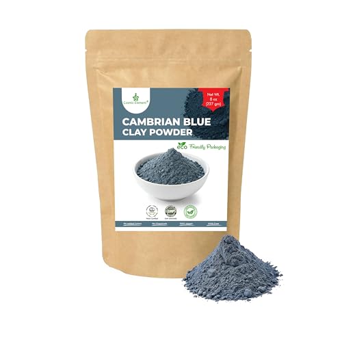 Cambrian Blue Clay Mask Powder - Natural Exfoliating & Detoxifying Care (8 oz)