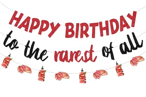 Beefsteak Birthday Party Decorations - BBQ Banner & Garlands