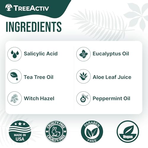 TreeActiv Back Acne Spray with 2% Salicylic Acid & Tea Tree Oil - 4 fl oz