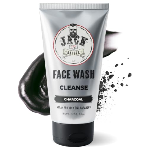 Jack the Barber Charcoal Face & Beard Wash - 150ml Deep Cleansing Formula