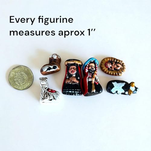 Handmade Peruvian Nativity Set - 6-Piece Christmas Decor
