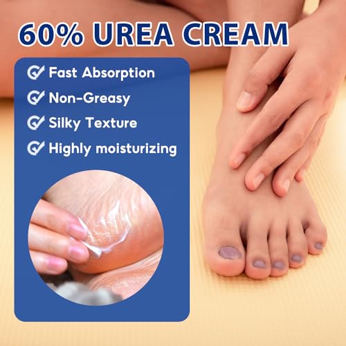 Grospe Urea 60% & Salicylic Acid Foot Cream 1.69oz Hydrating & Exfoliating Moisturizer