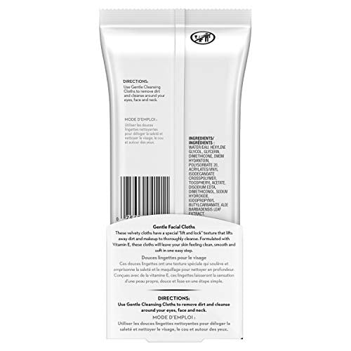 Olay Unscented Wet Cleansing Cloths for Sensitive Skin - 30 Count (Pack of 2)