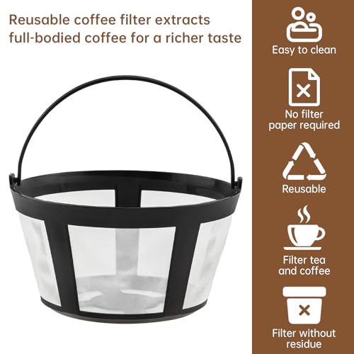 Reusable Coffee Filter Baskets 4-Pack for Mr. Coffee & Cuisinart