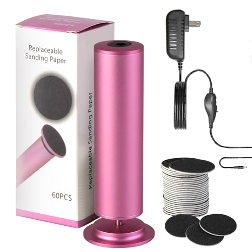Electric Foot Callus Remover with 60 Sandpaper Discs & Speed Control – Pedicure Grinder for Men & Women