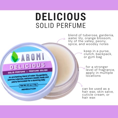 Aromi Delicious Solid Perfume Honeysuckle Tuberose Gardenia – Portable Fragrance