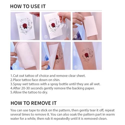 Spain Flag Temporary Tattoos - 20 Pcs Waterproof Body Art