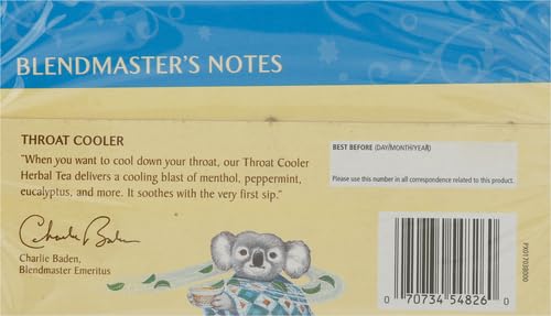 Celestial Seasonings Throat Cooler Herbal Tea - Caffeine Free, 32 Bags