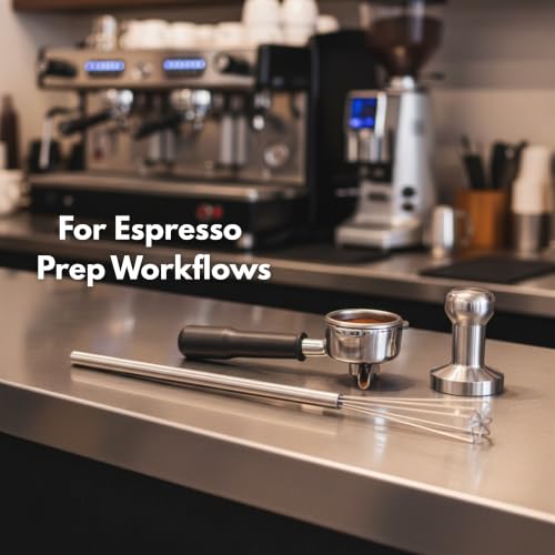 Rattleware 10.25-Inch Stainless Steel Espresso Whisk Tool