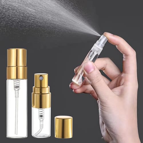5ml Clear Glass Mini Spray Bottles - 20 Pack Refillable Perfume & Liquid Atomizers