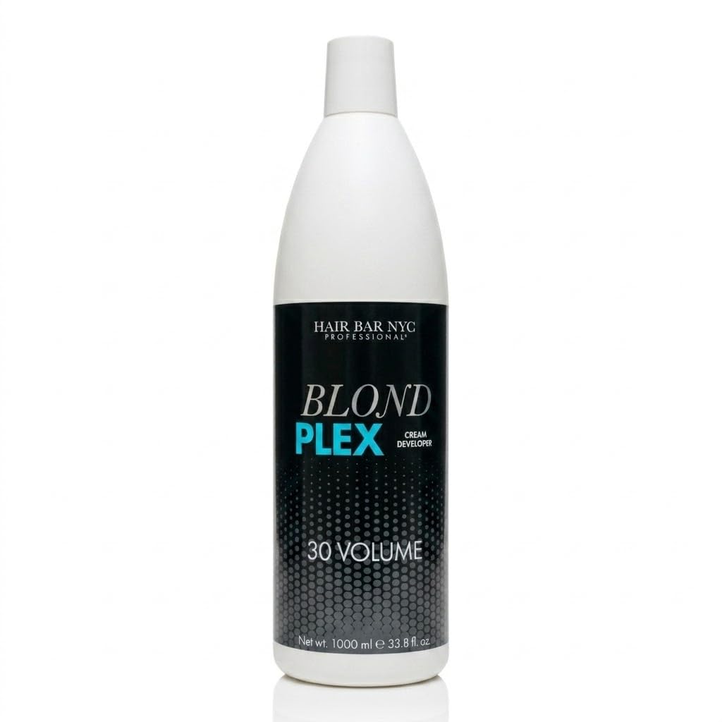 Blond Plex Anti-Yellow Professional Lightening System - 30 Volume Violet Developer for Charcoal Hair | 33.8oz/1L