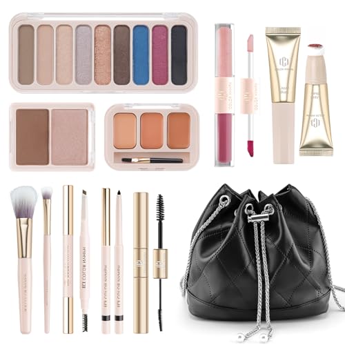 Color Nymph All-in-One Makeup Set for Beginners with Travel Bag